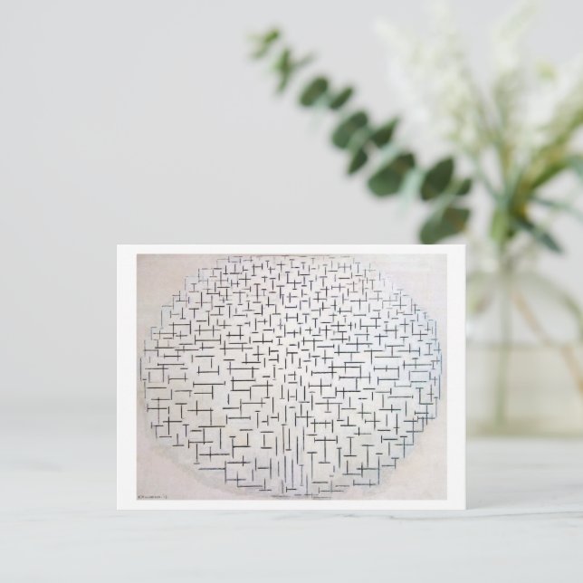 Composition No. 10, Pier and Ocean | Mondriaan | Postcard (Standing Front)