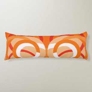 Composition No. 43 - Orange Monochrome Body Cushion
