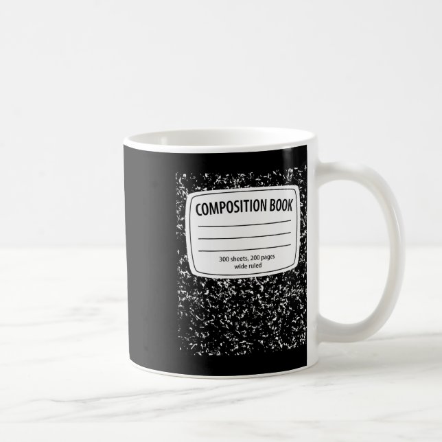Composition Notebook Costume - Matching Group Hall Coffee Mug (Right)