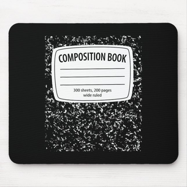 Composition Notebook Costume - Matching Group Hall Mouse Mat (Front)