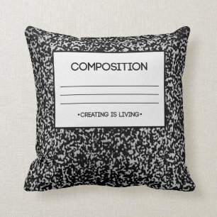 Composition Notebook Design Cushion