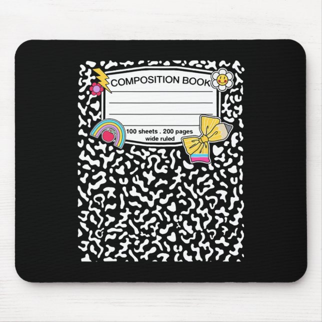 Composition Notebook Matching Group Halloween Teac Mouse Mat (Front)