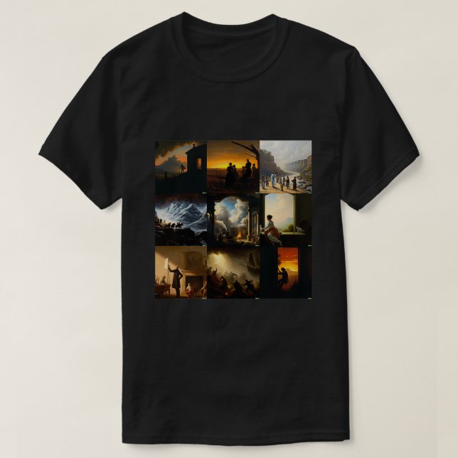 Composition of DALLE2 artificialintelligence paint T-Shirt (Design Front)