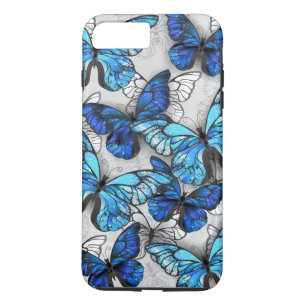 Composition of White and Blue Butterflies iPhone 8 Plus/7 Plus Case