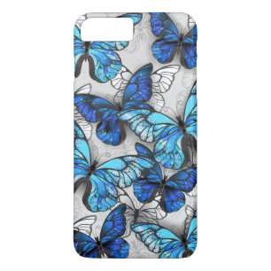 Composition of White and Blue Butterflies iPhone 8 Plus/7 Plus Case
