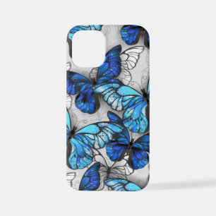 Composition of White and Blue Butterflies iPhone 12 Mini Case