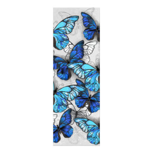 Composition of White and Blue Butterflies Photo Print