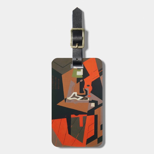 Composition (oil on canvas) luggage tag (Front Vertical)