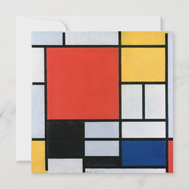 Composition Red, Yellow, Blue, Black | Mondriaan | (Front)