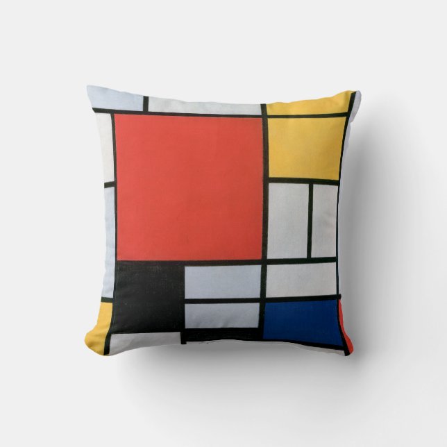 Composition Red, Yellow, Blue, Black | Mondriaan | Cushion (Front)