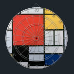 Composition Red, Yellow, Blue, Black | Mondriaan | Dartboard<br><div class="desc">Composition with Red, Yellow, Blue, and Black is a 1921 painting by Piet Mondriaan.</div>