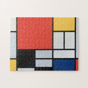 Composition Red, Yellow, Blue, Black, Mondrian Jigsaw Puzzle