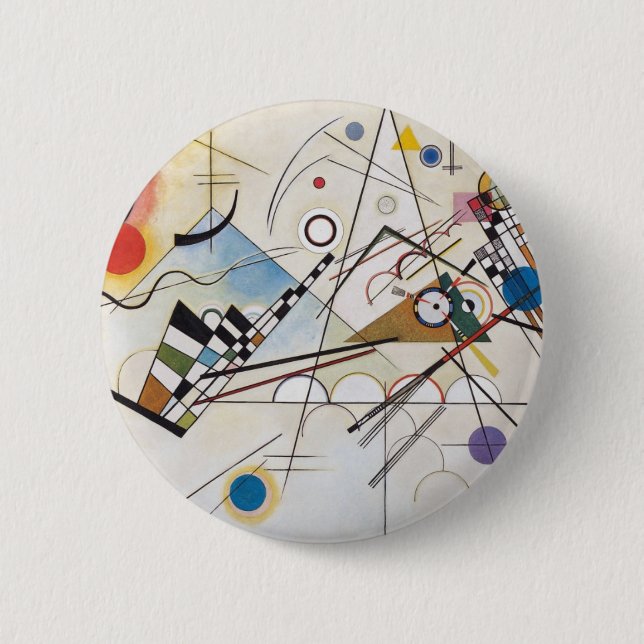 Composition VIII 6 Cm Round Badge (Front)