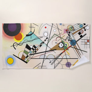 Composition VIII by Wassily Kandinsky Beach Towel