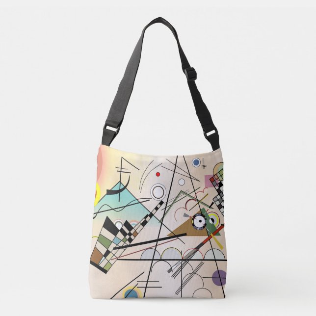 Composition VIII by Wassily Kandinsky Crossbody Bag (Front)