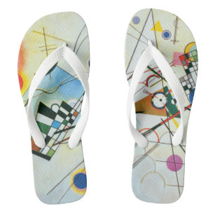 Composition VIII by Wassily Kandinsky Flip Flops