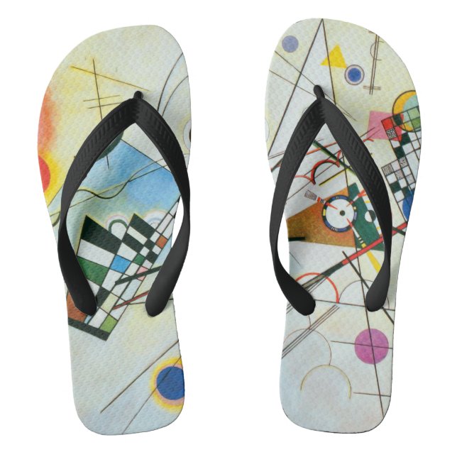Composition VIII by Wassily Kandinsky Flip Flops (Footbed)