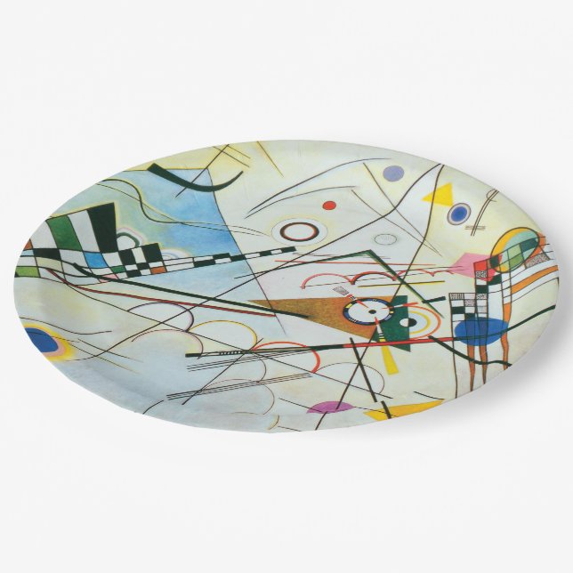 Composition VIII by Wassily Kandinsky Paper Plate (Angled)