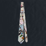 Composition VIII, Wassily Kandinsky Tie<br><div class="desc">Wassily Wassilyevich Kandinsky (16 December 1866 – 13 December 1944) was a Russian painter and art theorist. Kandinsky is generally credited as the pioneer of abstract art. Born in Moscow, Kandinsky spent his childhood in Odessa (today Ukraine), where he graduated at Grekov Odessa Art school. He enrolled at the University...</div>