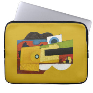 Composition with guitar, Amadeo de Souza-Cardoso Laptop Sleeve