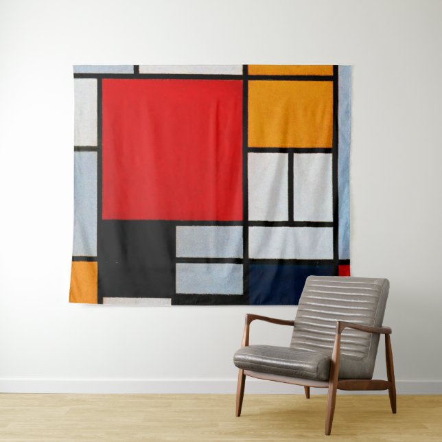 Composition with Large Red Plane Tapestry (In Situ (Horizontal))