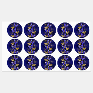 Composition with Sapphire Butterflies