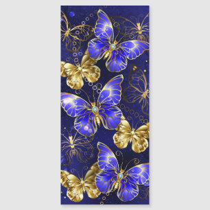 Composition with Sapphire Butterflies