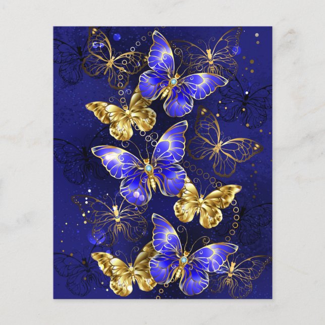 Composition with Sapphire Butterflies (Front)