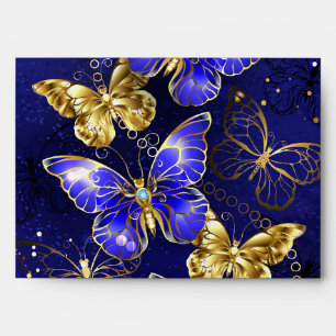 Composition with Sapphire Butterflies Envelope