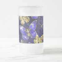 Composition with Sapphire Butterflies