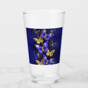 Composition with Sapphire Butterflies Glass