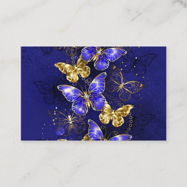 Composition with Sapphire Butterflies Loyalty Card (Front)