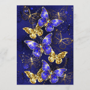 Composition with Sapphire Butterflies Menu