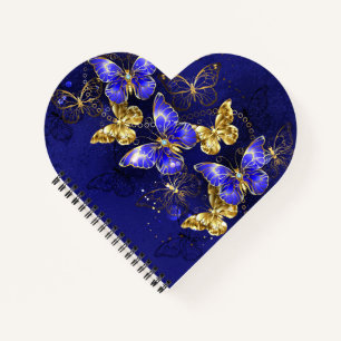 Composition with Sapphire Butterflies Notebook