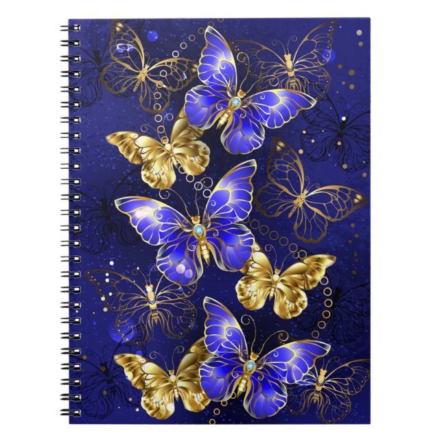 Composition with Sapphire Butterflies Notebook (Front)