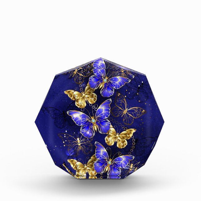 Composition with Sapphire Butterflies Photo Block (Front)