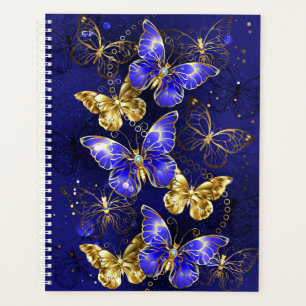 Composition with Sapphire Butterflies Planner