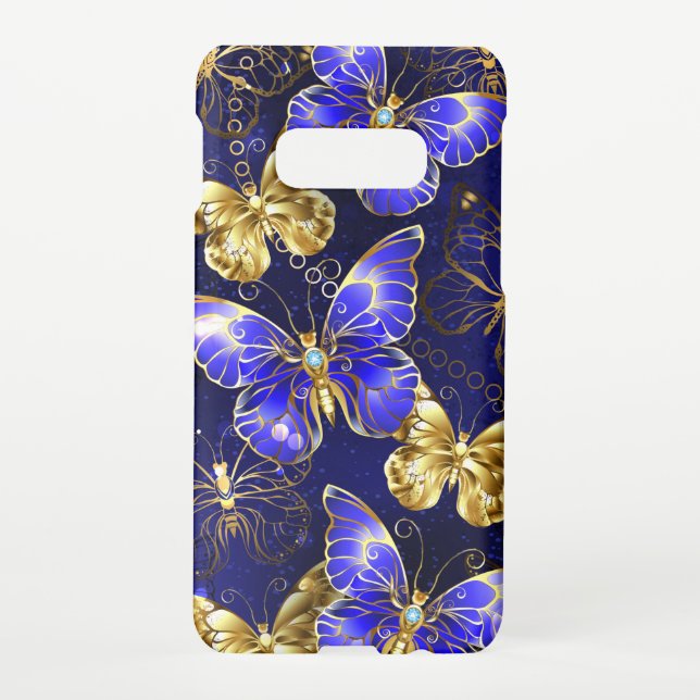 Composition with Sapphire Butterflies Samsung Galaxy Case (Back)