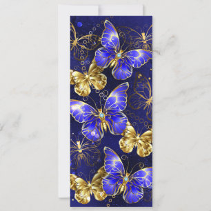 Composition with Sapphire Butterflies Save The Date
