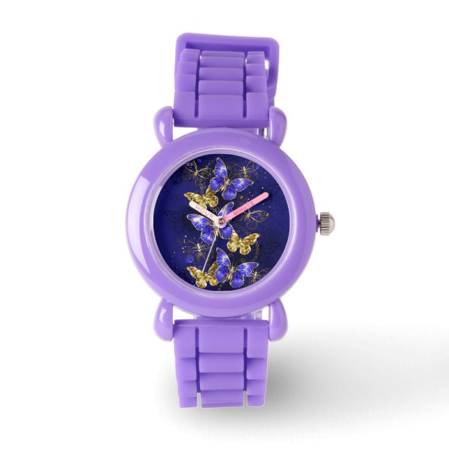 Composition with Sapphire Butterflies Watch (Front)