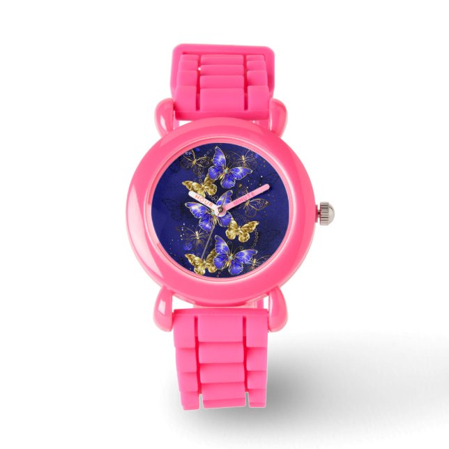 Composition with Sapphire Butterflies Watch (Front)