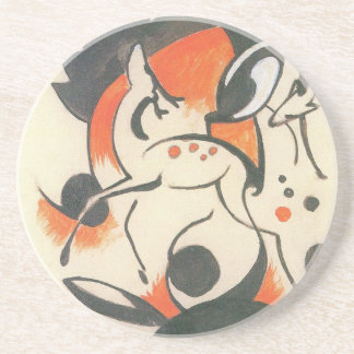 Composition with Two Deer by Franz Marc Coaster