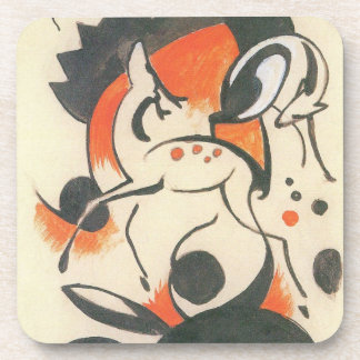 Composition with Two Deer by Franz Marc Coaster