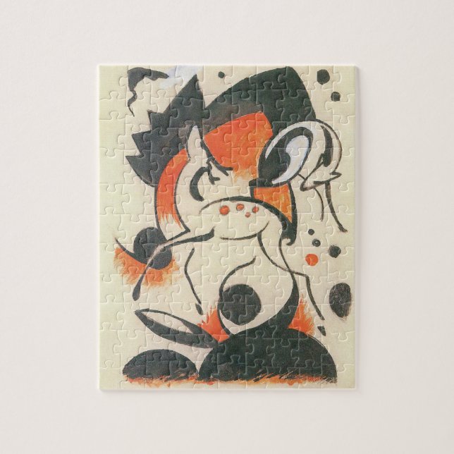 Composition with Two Deer by Franz Marc Jigsaw Puzzle (Vertical)