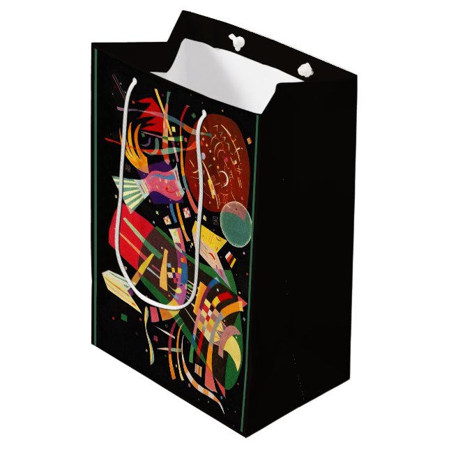 Composition X Biomorphic Abstraction - Kandinsky Medium Gift Bag (Front Angled)