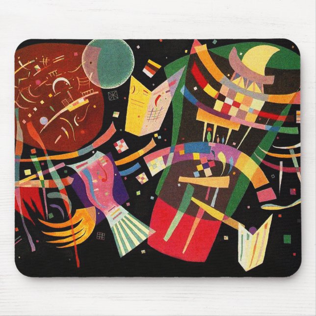 Composition X Biomorphic Abstraction -  Kandinsky Mouse Mat (Front)