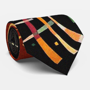 Composition X Biomorphic Abstraction - Kandinsky Tie
