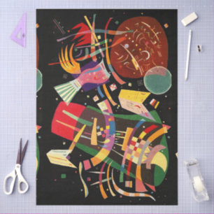 Composition X Biomorphic Abstraction - Kandinsky Tissue Paper