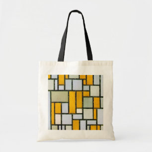 Composition Yellow and Gray, Mondrian Tote Bag