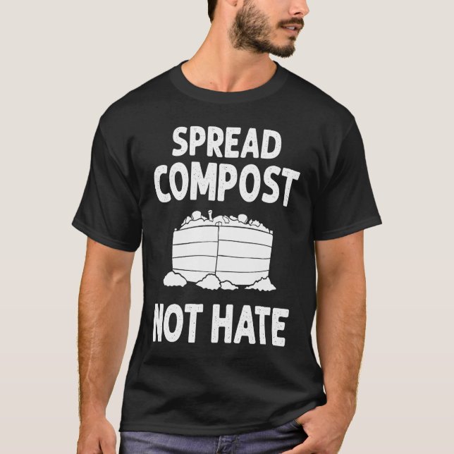 Compost Bin Worm Composting Vermicomposting T-Shirt (Front)
